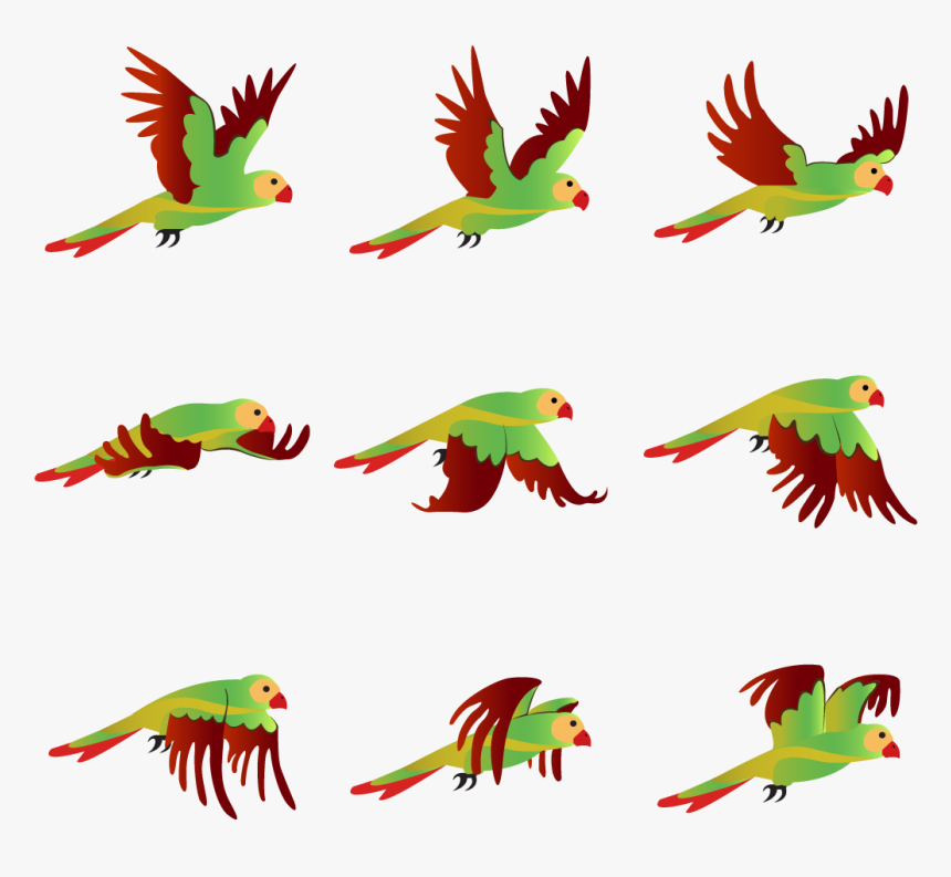 Transparent Bird - Bird Sprite Sheet Png
