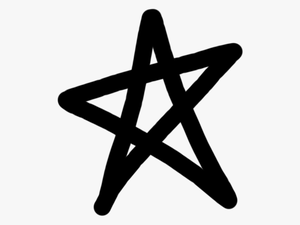 Collection Of Hand - Hand Drawn Star Png