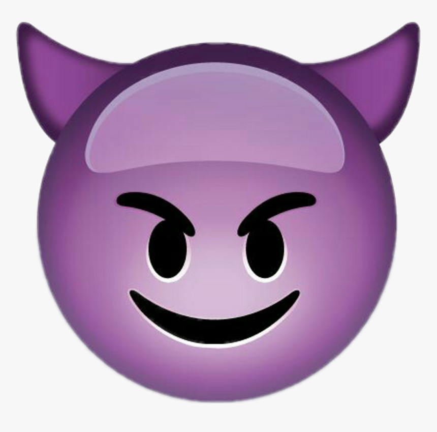 Transparent Evil Face Clipart - Emoji Faces Devil