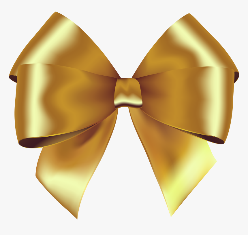 Gold Bow Png - Ribbon