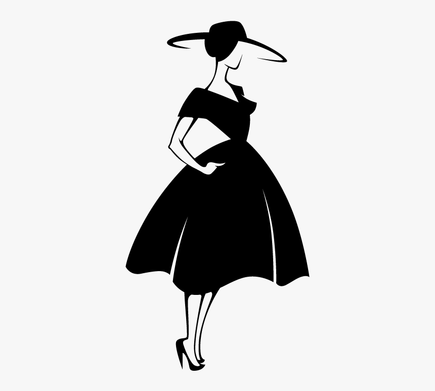 Fashion Model Silhouette - Silhouette Fashion Designer Logo