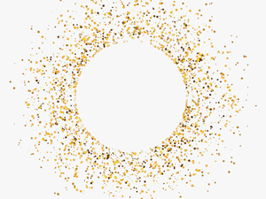 Glitter Png Pic - Gold Glitter Circle Png Transparent