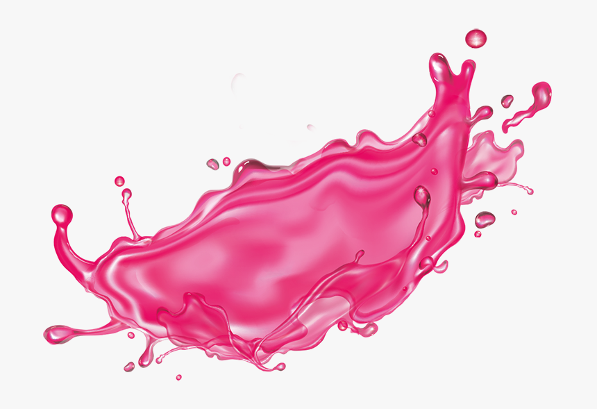 Pink Water Splash - Green Juice Splash Png