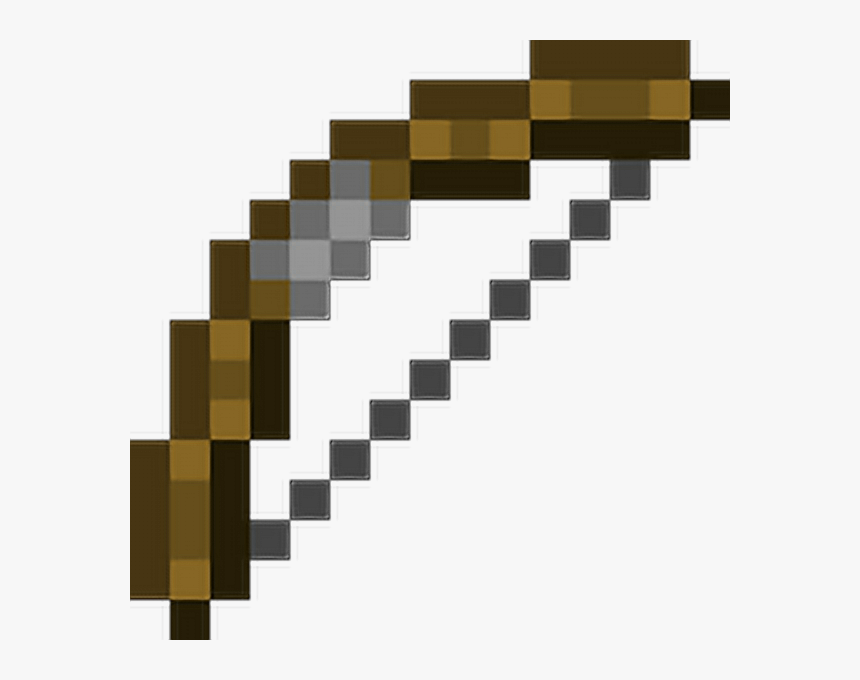 Transparent Minecraft Gun Png - Minecraft Bow Png