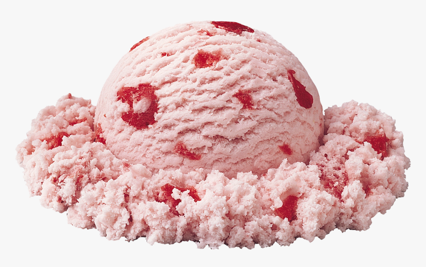 Ice Cream Scoop Png - Strawberry