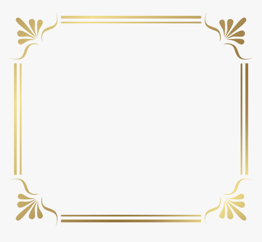 Golden Square Frame Png Picture 