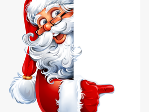 Naughty Claus Illustration Cartoon Santa Christmas - Merry Christmas Santa Claus Png