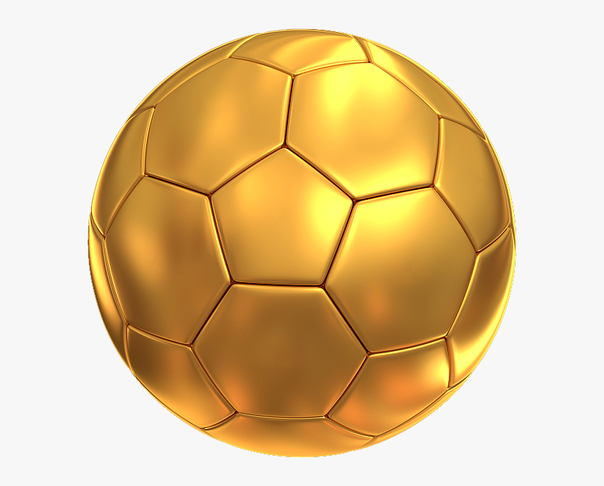 Golden Soccer Ball Png - Gold So