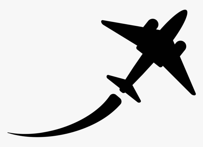 Plane Icon Png Download - Flying