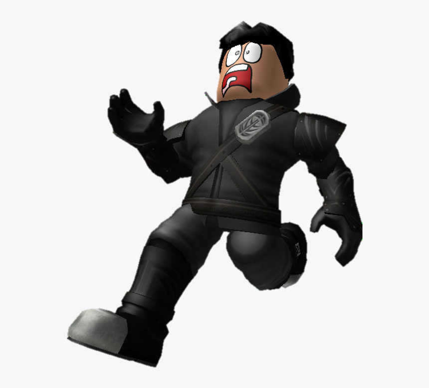 Transparent Scared Person Clipart - Scared Roblox Character Running