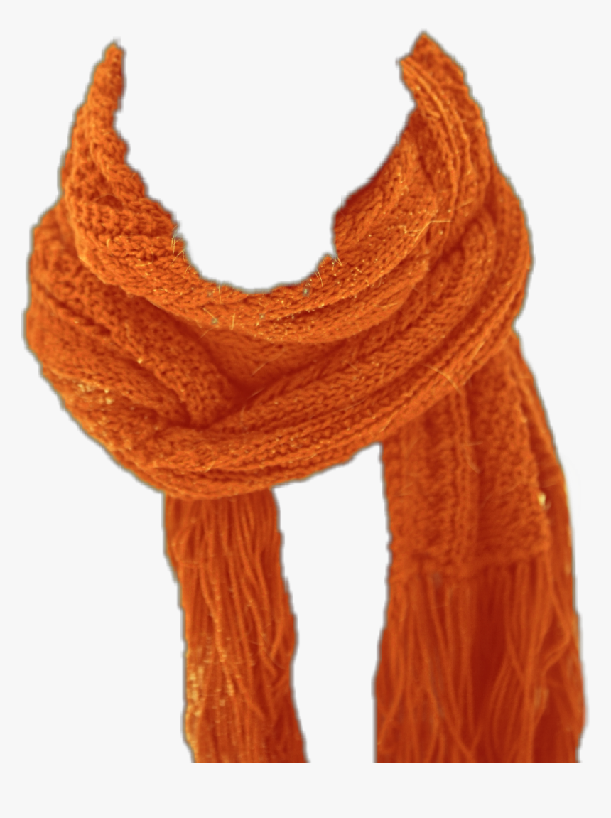 #orange #scarf #knitscarf #muffler #neckwear - Picsart Scarf Png For Editing