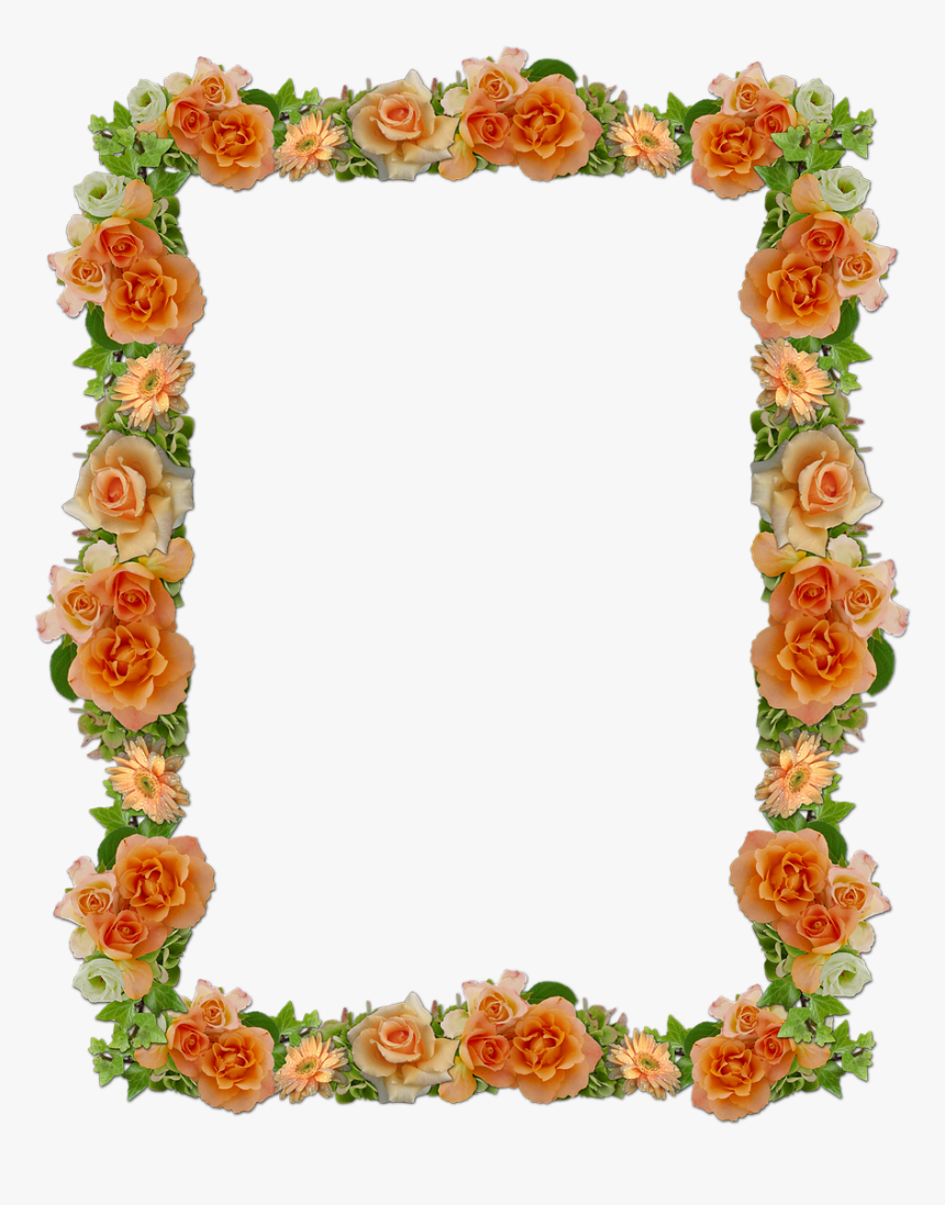 Frame Roses Wedding Free Photo -