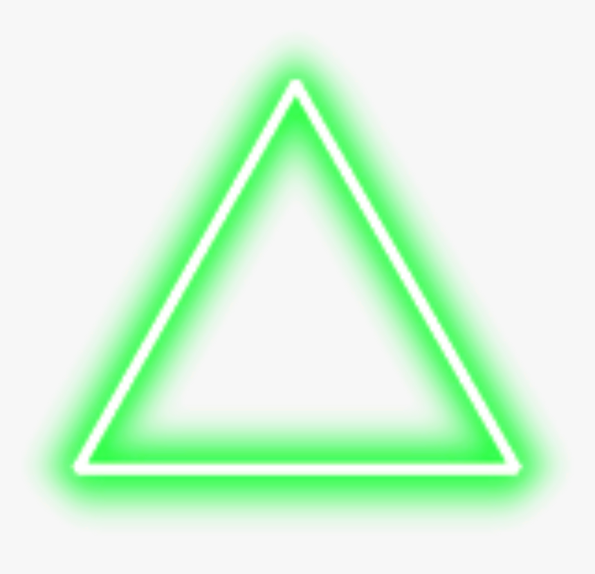 #green #neon #triangle #border #png #freetoedit - Red Neon Triangle Png