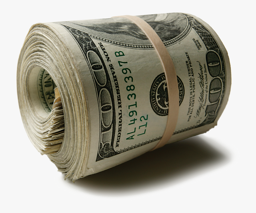 Transparent Roll Of Money Png - 