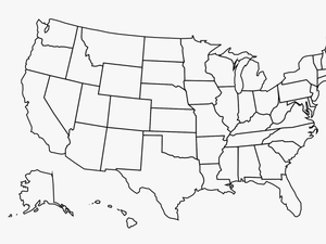 High Resolution United States Map Outline