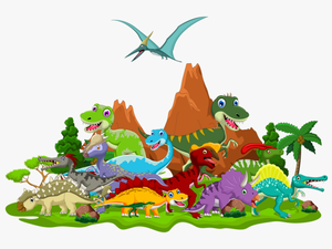 Transparent Dinosaur Cartoon Png - Transparent Background Dinosaur Clipart