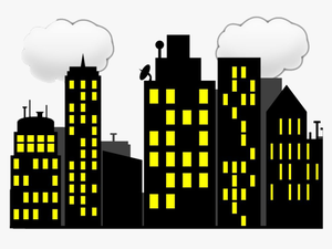 Building Png Background - Superhero City Clipart