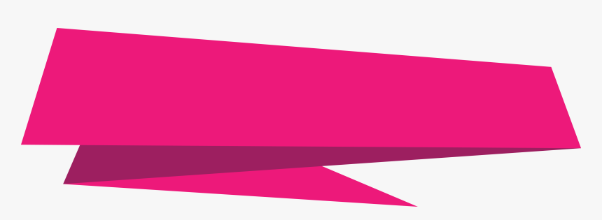 Pink Banner Origami - Origami Banner Png