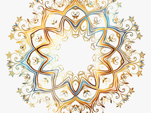 Ornament Clipart Circle - Arabic Ornament Gold Png