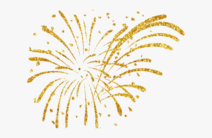 Fireworks Clipart Gold - Gold Fi