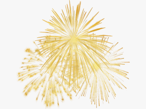 Gold Fireworks Transparent Background