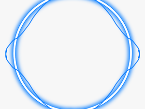 #neon #round #blue #freetoedit #circle #frame #border - Blue Neon Circle Png
