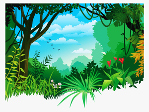 Download Jungle Background Png Clipart Tropical And - Cartoon Jungle Background