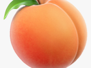 Peach Emoji Transparent Background - Transparent Background Peach Emoji