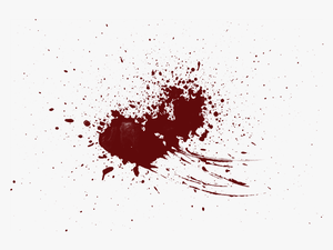 Blood Splatter Transparent Frame Pictures - Transparent Background Splatters Of Blood