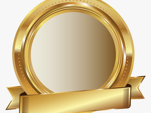 Round Gold Plate Png