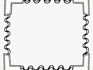 Black White Scribbleframe Png - School Borders Clipart Black And White