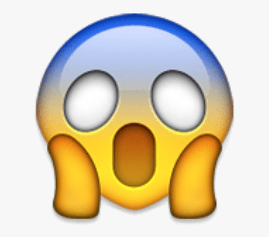 Transparent Shocked Emoji Png - Shocked Emoji Face No Background