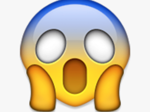 Transparent Shocked Emoji Png - Shocked Emoji Face No Background