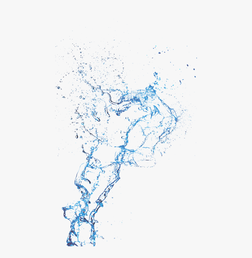 Abstract Clear Water Splash On White Background - Picsart Drop Water Png