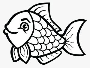 Clip Art Transparent Download Of Fish In Black And - Fish Clipart Black And White
