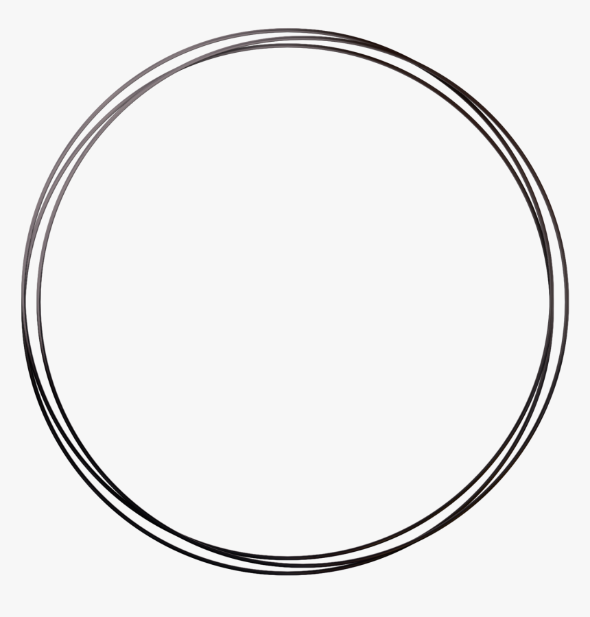 Black Round Frame Png - Circle