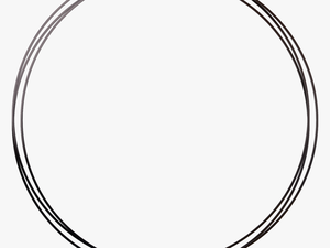 Black Round Frame Png - Circle