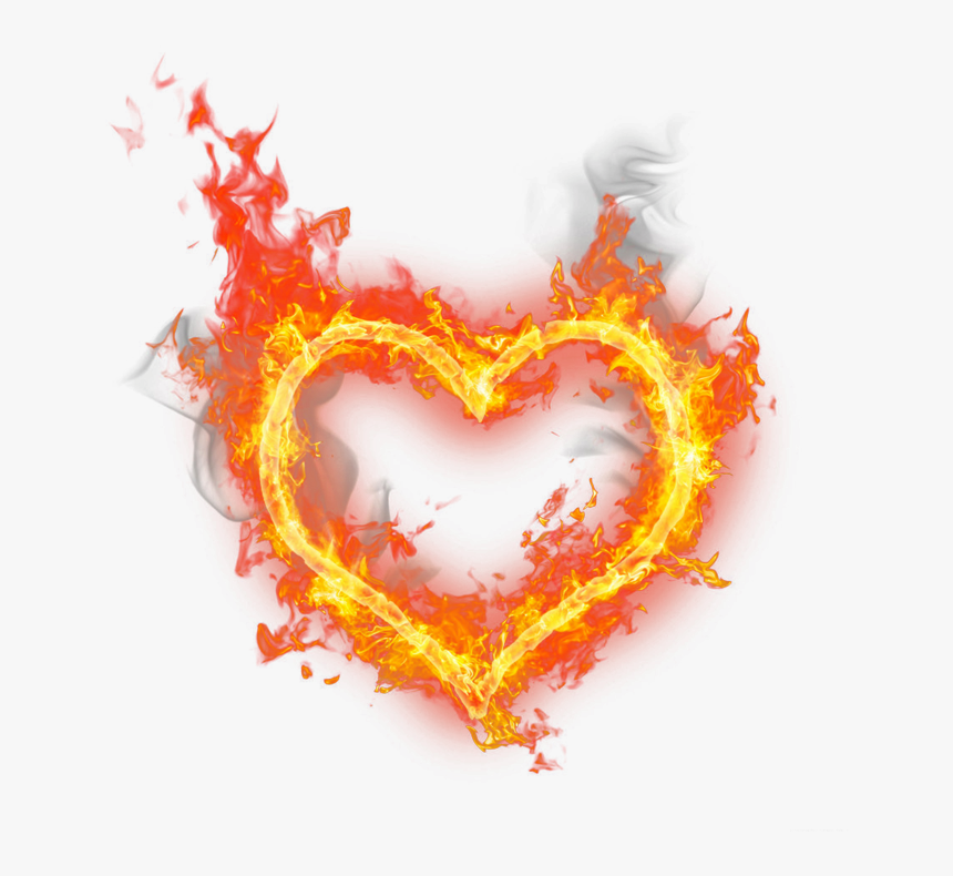 Fire Heart Burning Png - Fire Pn