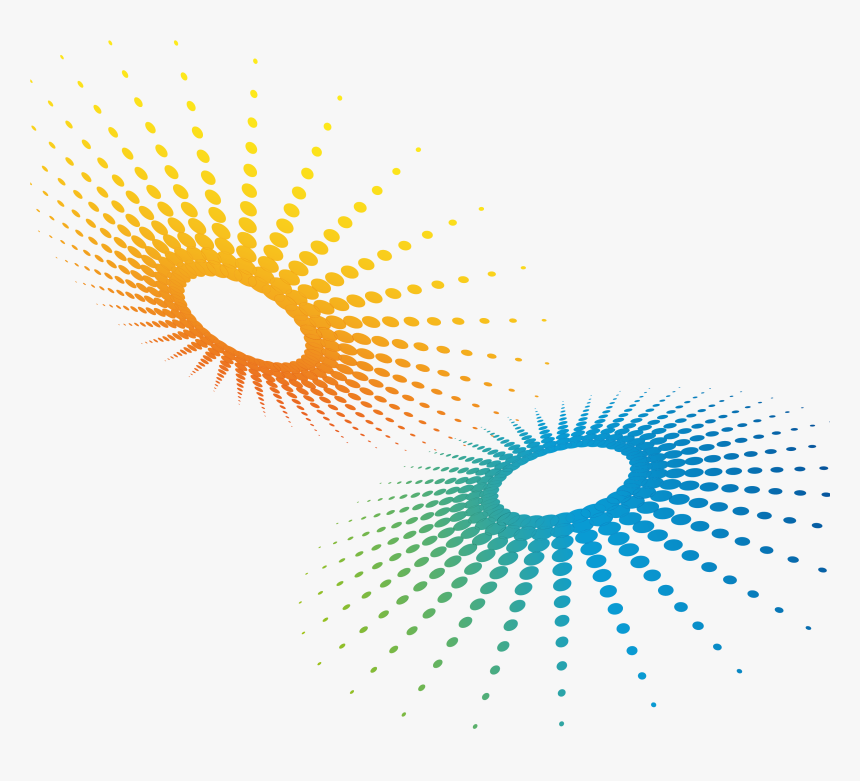 Vector Dots Wave - Color Dot Background Png