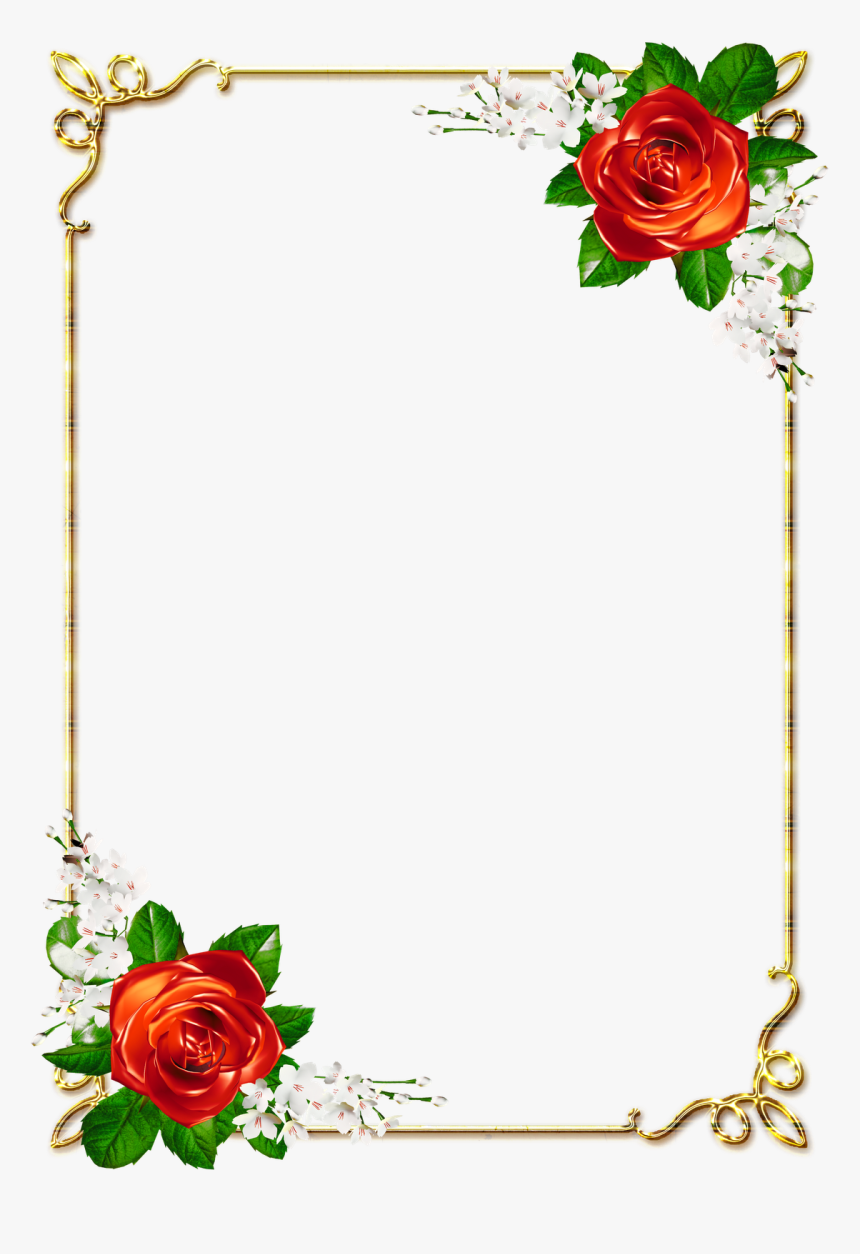 Flower Page Border Png