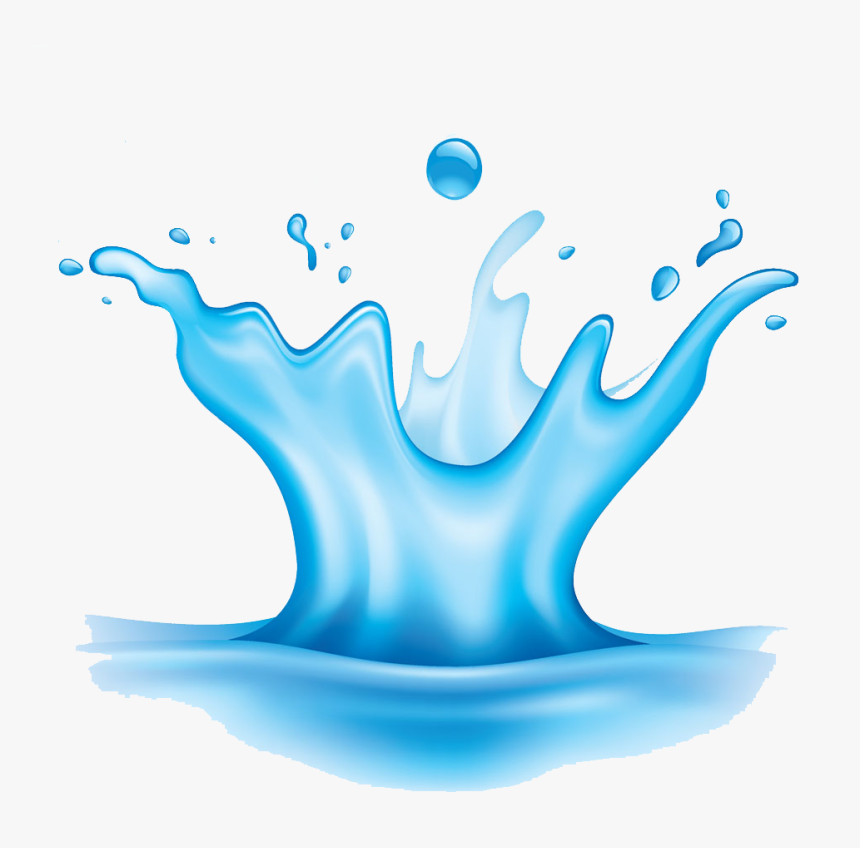 Transparent Water Splashes Clipart - Cartoon Water Splash Png