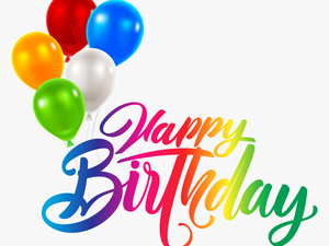 Happy Birthday Png - Transparent Happy Birthday Png