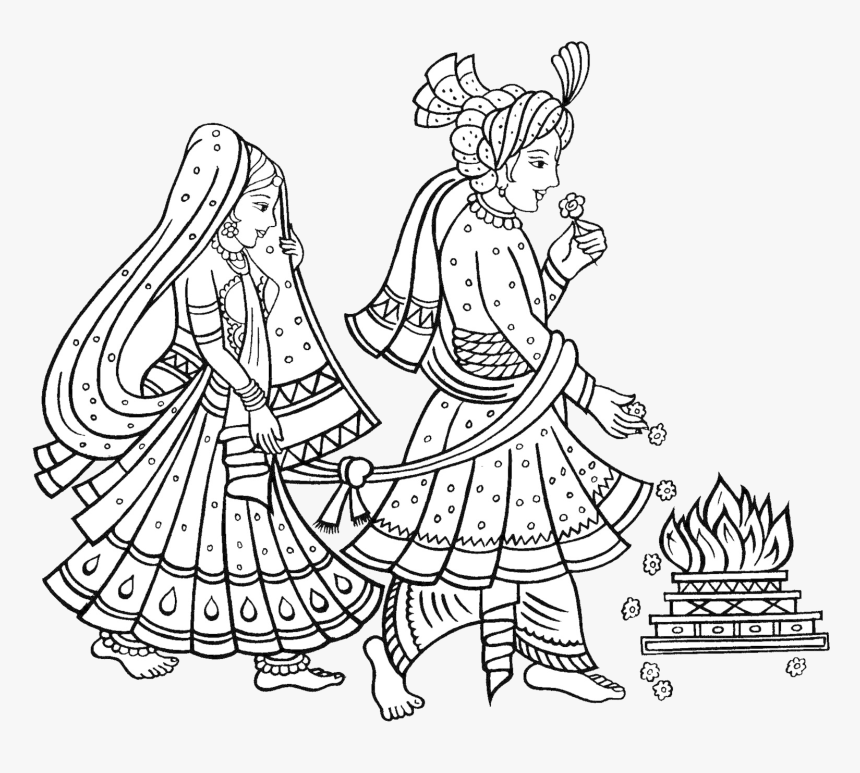 Wedding Hindu Clipart Clipartxtras Indian Marriage - Indian Wedding Clipart