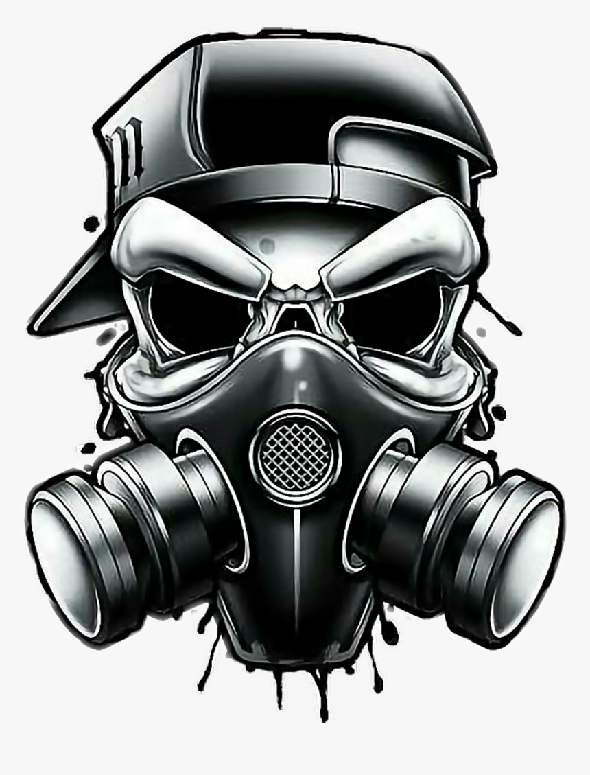 Skull Gas Mask Png - Gas Mask Skull Graffiti