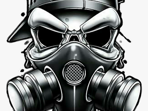 Skull Gas Mask Png - Gas Mask Skull Graffiti