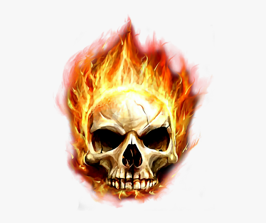 #fire #skull #ghost - Transparen