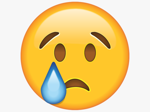 Collection Of Free Crying Transparent Blue Emoji - Sad Face Emoji Png