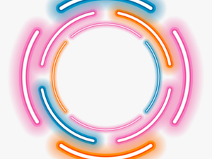 #neon #round #circle #rounds #yuvarlak #frame #frames - Transparent Neon Circle Png