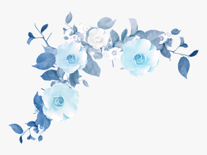 #floral #flower #blue #babyblue #flowers #png #tumblr - Blue Flowers Png