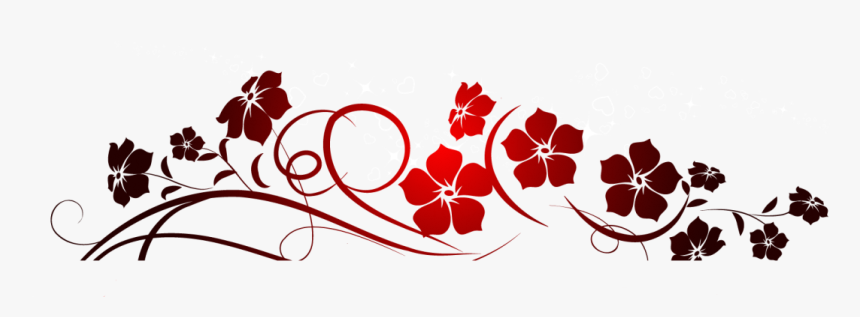 Red Flowers Decoration Png - Clipart Png